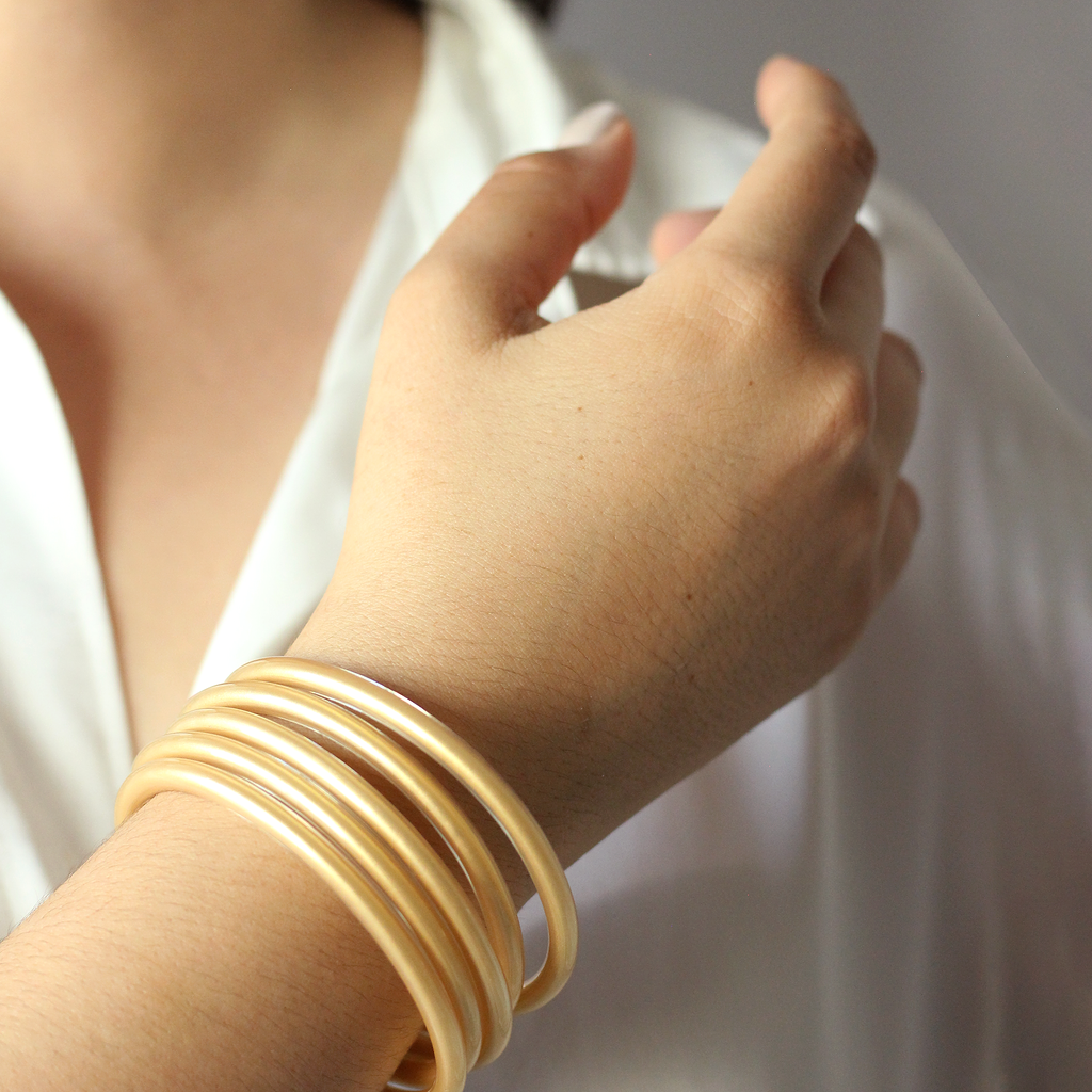 Kit de Pulseras Buddha Doradas